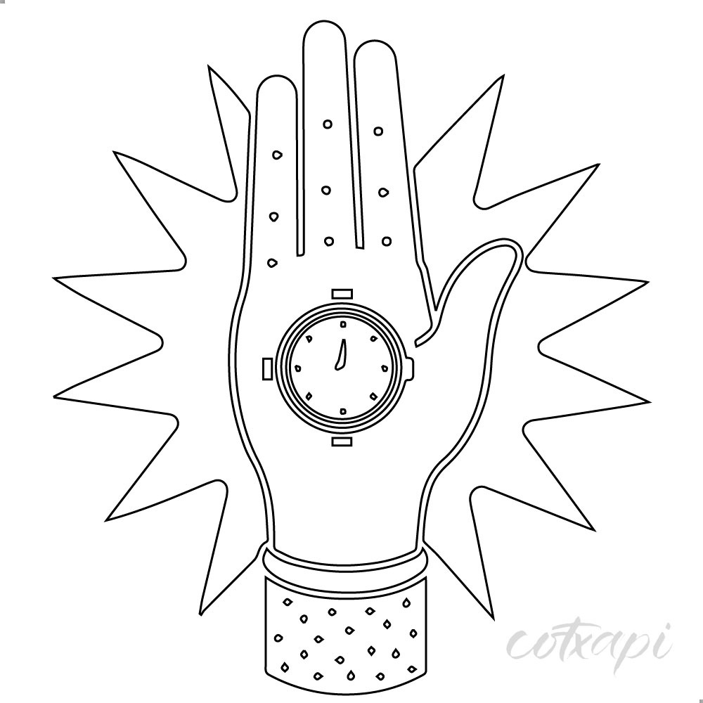 Watches icon in vector Quartz watches Chronograph watches Wrist watches outline in vector
