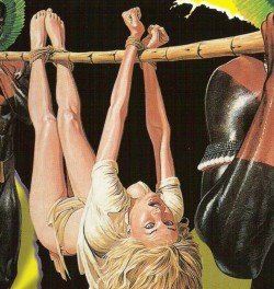 femaleillustrateds-mfantasies:  The captive under transport! 