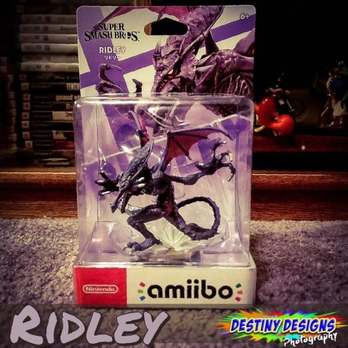 I finally got ahold of a Ridley Amiibo! Whose your favorite character in Smash??#destinydesigns #jed