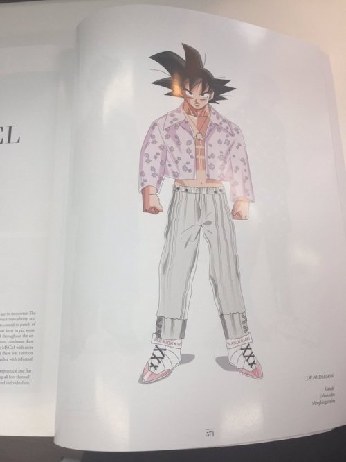 ramenuzumaki: What??? DBZ characters in a fashion magazine wtf!! (source)