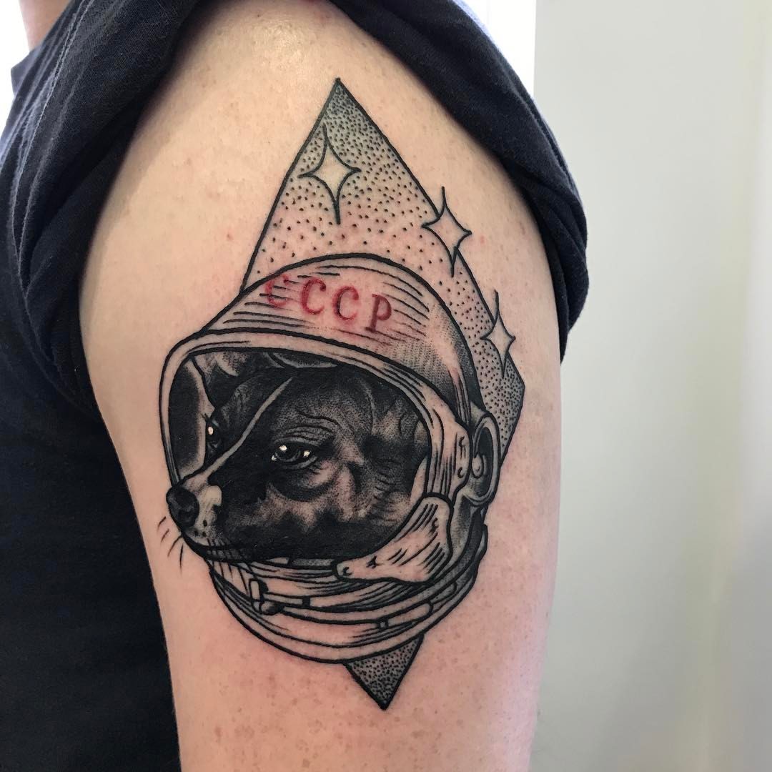 This astronaut dog  Dog tattoos Astronaut tattoo Tattoos