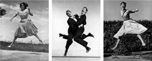 the-caaah:bogarted:Portraits from Philippe Halsman’s Jump series&ldquo;Starting in the early 1950s I