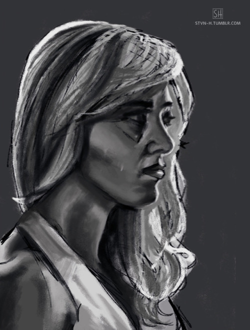 Quick portrait sketch I started inbetween work.