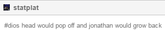 porunareff:  porunareff:  ok but if Dio ate one of Tonio’s dishes you think pearl