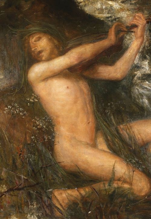 Ernst Josephson. Detail form The Water Sprite, 1882.  