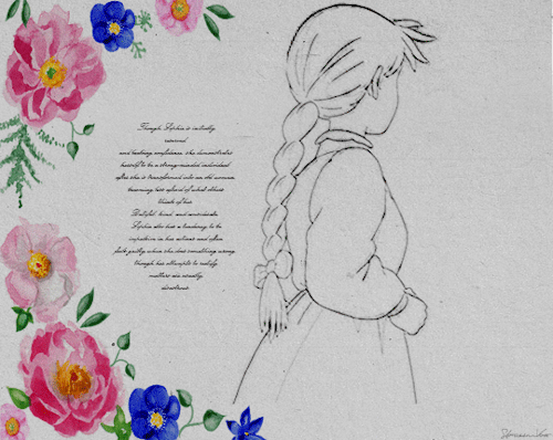 streamvox:   Studio Ghibli´s Profile Characters (2/?): Sophie Hatter - Howl´s Moving Castle.“They say that the best blaze burns brightest, when circumstances are at their worst.”  