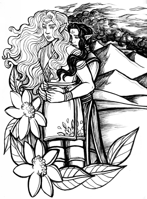 I’m pleased to share my 3rd (of three) pieces for @tolkienrsb: “The Flower &amp; the