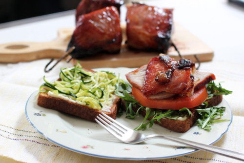 yummyinmytumbly: Quick Japanese Zucchini Pickle & Char Siu Pork Roast