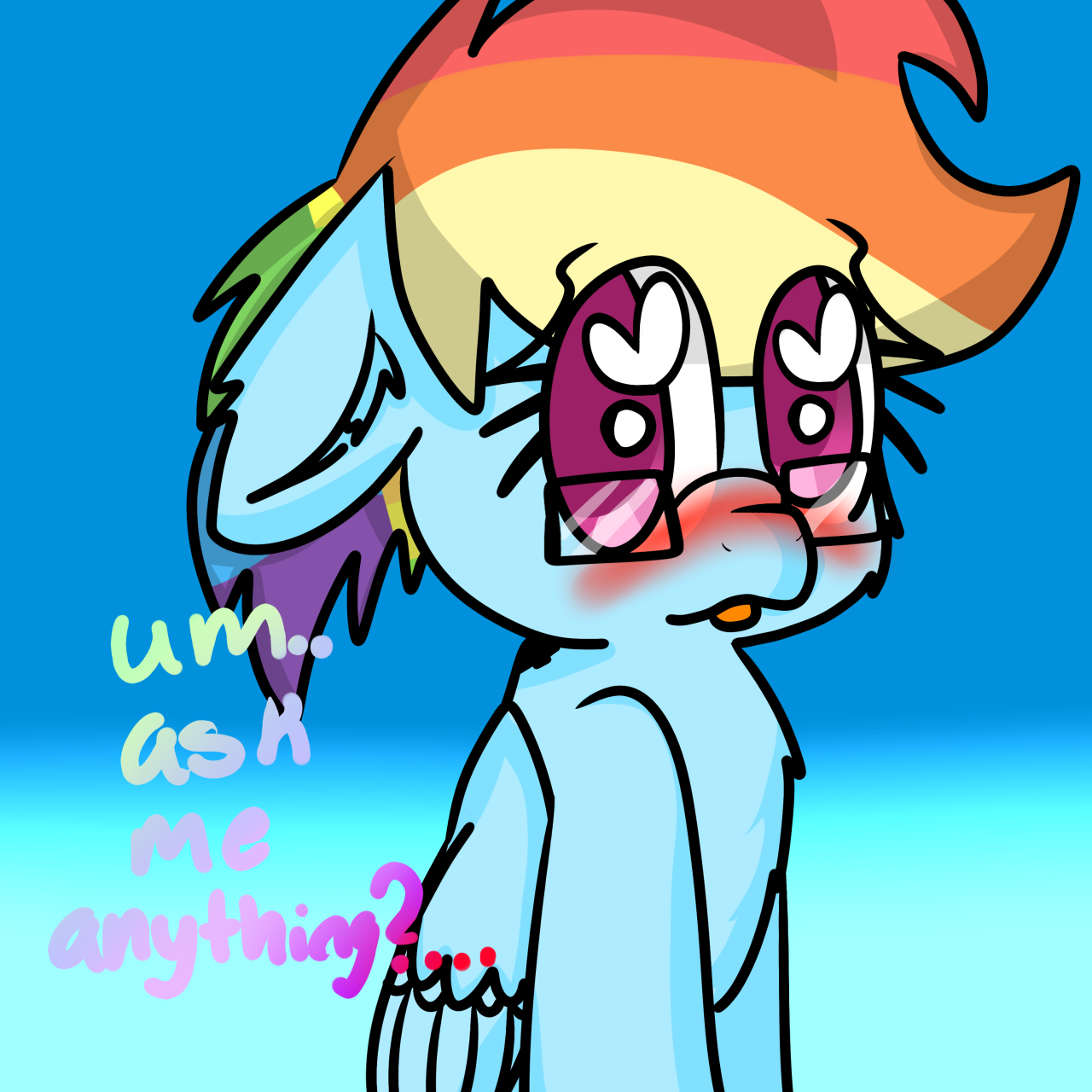 vixyhoovesmod:  doooo eeetttt, ask shy dashie things :D&lt;3 a pony in glasses