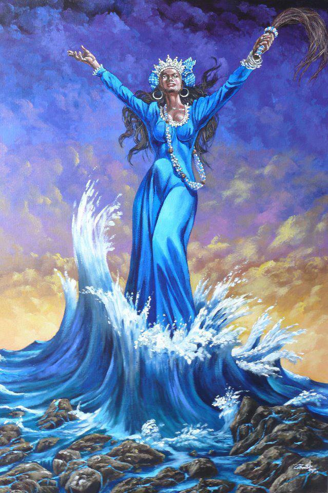 divinemoon:  Yemaya is an Osha of the Head’s Oshas group. Yemaya is the mother