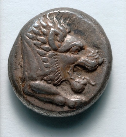 cma-greek-roman-art:Drachm, 550, Cleveland Museum of Art: Greek and Roman ArtSize: Diameter: 1.6 cm 
