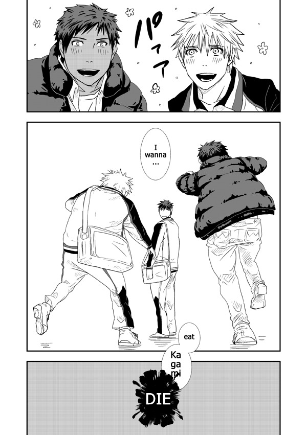 lightonie:  Bakagami, your invitation was…..ლ(´ڡ`ლ) No wonder why Kuroko