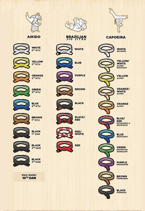 parkour-freerunning-feiyue: Martial Arts Belt Ranks~ follow back if you like it 