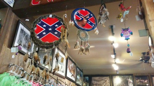 notquiteluke: catastrofries:  WHERE AM I??  are those confederate flag dream catchers am i fucking awake right now is that really what im looking at???  probably florida