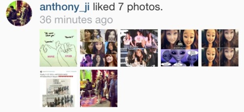 [140711] Anthony Liked A Kim Family Photo On Ig. (hes One Of Us, Sones And Locksmiths.)