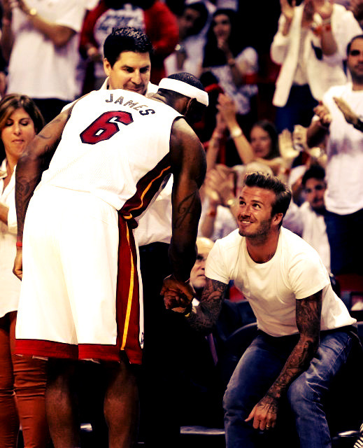 fuckyealebronjames:  Bron x David Beckham  