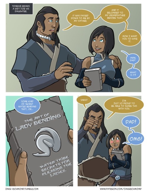 jake-richmond: More Korrasami comics.This is probably the most PG rated comic about the Avatar mastu