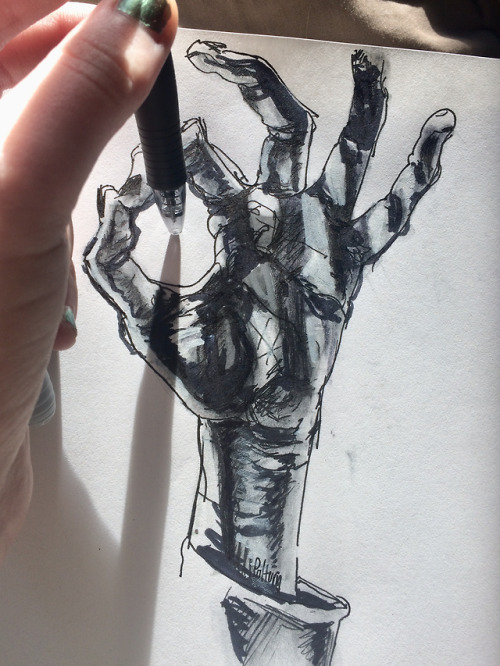 polturn - Hand practice pen doodles. All from looking in a...