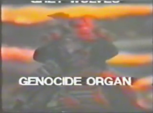 trulyunpleasant:  Genocide Organ live at Schmerztherapie'93