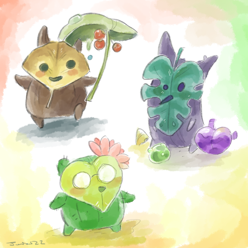 Koroks for the Zelda Creators Korok collab! 