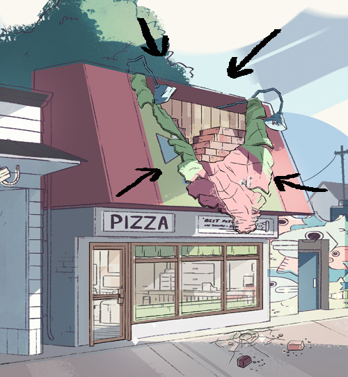   The pizza shop where I steal wi-fi was ATTACKED FROM THE SKY!  And on the very