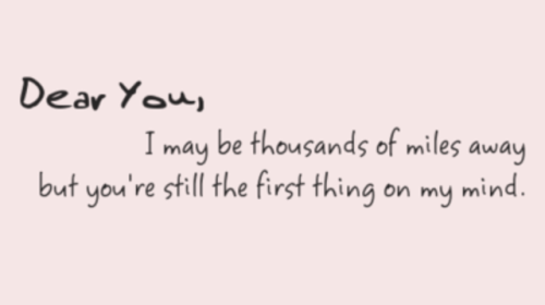 You, it’s always you. Nothing will be in the way between us, one day we’ll be together.