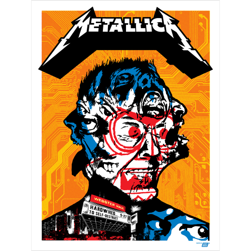 (via Metallica 2016 Webster Hall, New York, NY Poster - Regular Edition – Ames Bros)