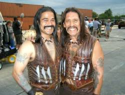 astrangerreplay:  stunt double & machete