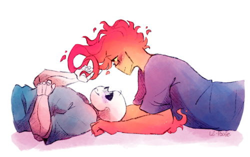 le-poofe: Playing with Fire ~I’ve discovered that Sans playing with Grillby’s flames is my new favor