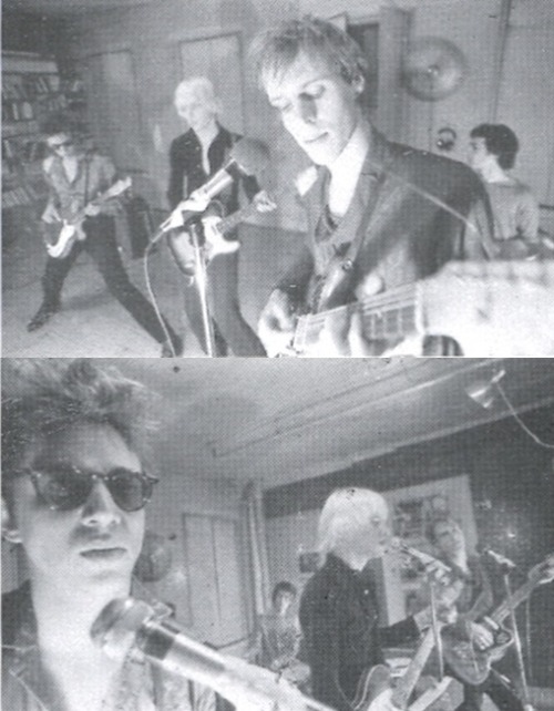 breakinginmyheart:Television w/ Richard Hell, rehearsing at Terry Ork&rsquo;s loft, NYC, 1974. 