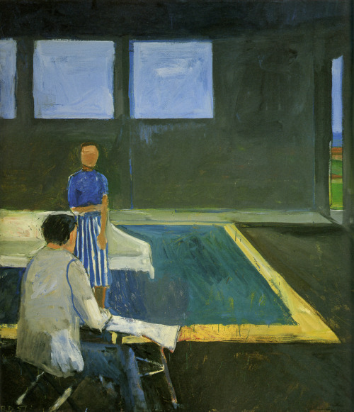 urgetocreate:  Richard Diebenkorn, Man and Woman in Large Room 