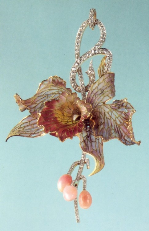 cair–paravel: Orchid jewellery by Tiffany.