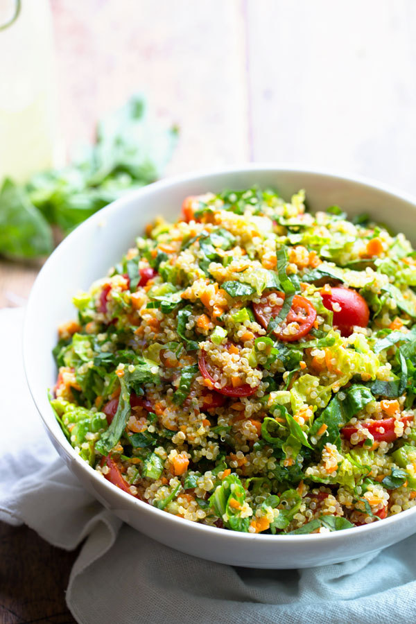 veganinspo:  Herbed Quinoa Garden Veggie Salad