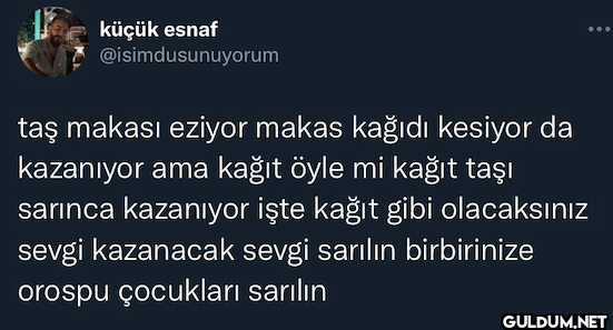 küçük esnaf...