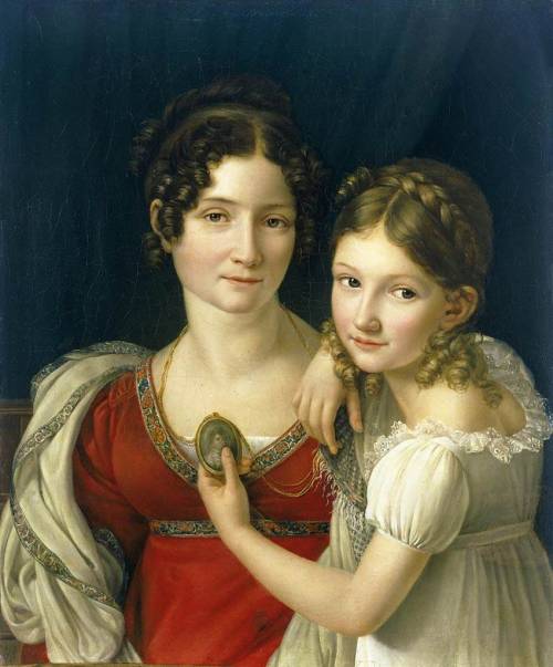 Mother and Her Daughter, Henri-François Riesener, between 1816 and 1823Happy Mother’s Day!