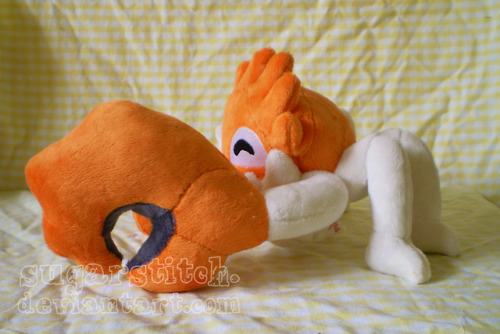 sugarstitchplush: Totally forgot to post this when I first made him! Kingler Custom Plush. Kingler a