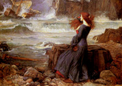 dharuadhmacha: pagewoman:  Miranda - The Tempest : John William Waterhouse.  Love me some Waterhouse 