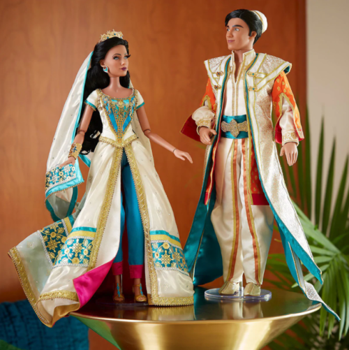 disneylimitededitiondolls: Platinum Live Action Aladdin and Jasmine