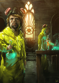 heisenbergchronicles:  Tyrion Lannister: The One Who Knocks by Aaron Griffin in Halesowen, UK Links: deviantART / Behance / Facebook / Twitter