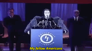 mansons-horror-queen:  Marilyn Manson MTV Video Music Awards speech 1997