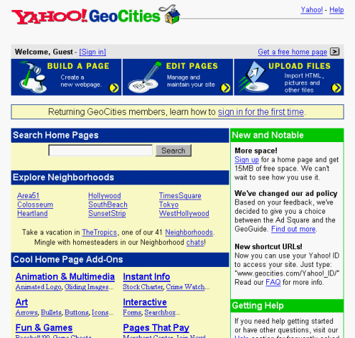 geocities.com - 1999
