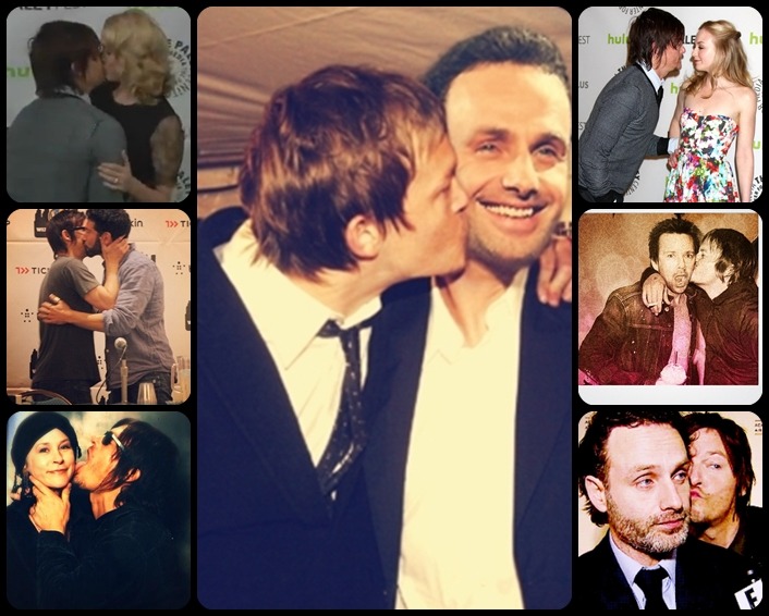 Norman Reedus Kisses With Laurie Holden Jon