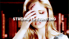  “Strong is fighting! It’s hard, and it’s painful, and it’s every day. It’s