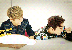 tljoe:  10/100 random post - chanhee complimenting byung while he's uhhhmm embarassed~    