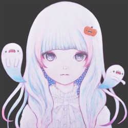 kaoruhasegawapaintworks:  Ghost Girl☆Pumpkin
