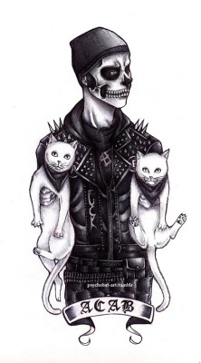 psychobat-art:  Of course All Cats Are Beautiful