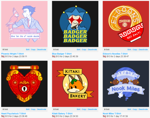 AYOOO all my ace attorney (and acnh) designs are on teepublic now and they&rsquo;re having a sal