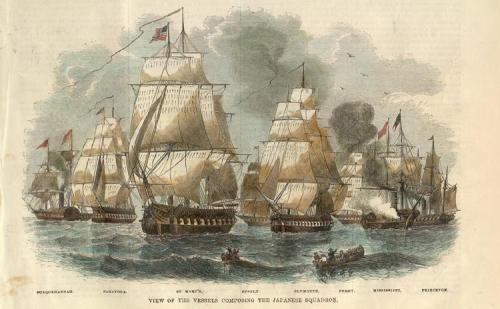 Today in History, July 8-14th, 1853, Commodore Perry Opens Relations with Japan at the Point of a Gu