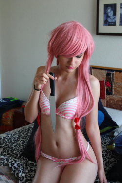 hotcosplaychicks:  Oh…[Gasai Yuno Cosplay by SazzRules] by SazzRules Check out http://hotcosplaychicks.tumblr.com for more awesome cosplay