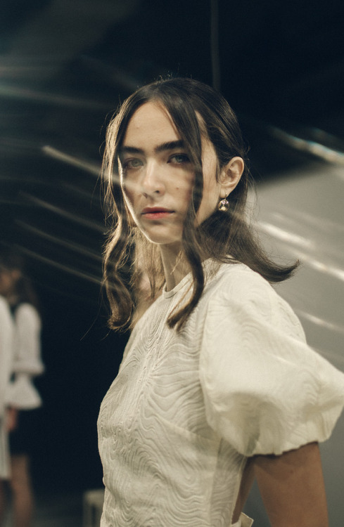 Backstage at Beaufille, September 2017.NYFW: The ShowsPhoto via @saunakspace.